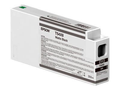 Epson Singlepack T54X80N UltraChrome HDX/HD 350ml Matte Black, Epson C13T54X80N, Epson T54X8 - matte black - original - ink cartridge, Epson UltraChrome HDX / Ultrachrome HD, Matte black