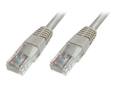 Patch cord, CAT 5e U-UTP, Grey, Modular RJ45 (8/8) plug