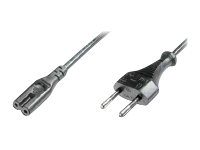 Power Cord, Euro - C7 M/F, H03VVH2-F 0.75qmm, AK-440104-018-S