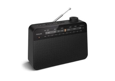 PHILIPS portatīvais radio, melns