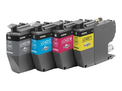 Brother LC422VAL, Ink Cartridge, Black, Cyan, Magenta, Yellow