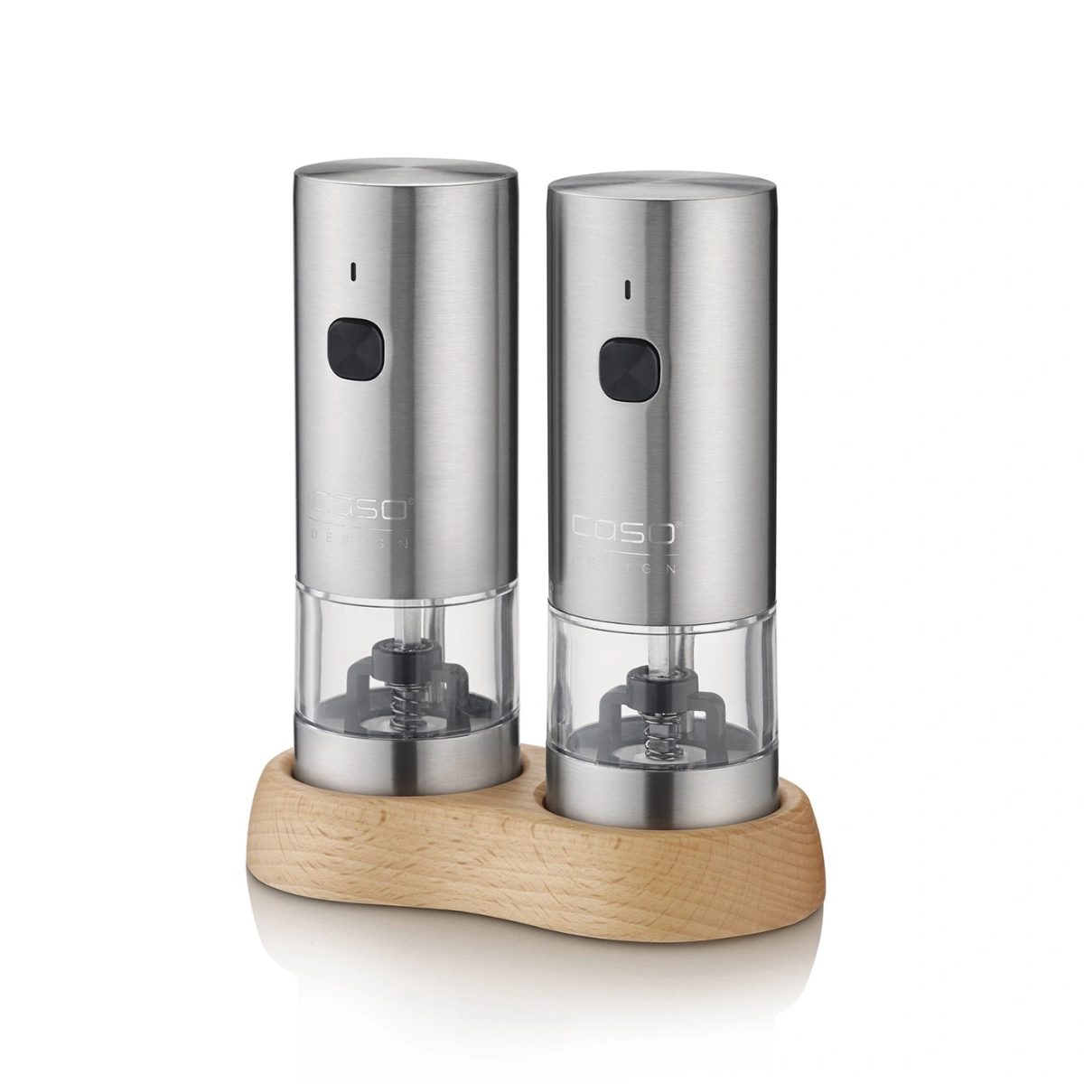 Caso Salt and Pepper Grinder, SpiceDuo, Electric, Housing material Stainless steel, Lithium