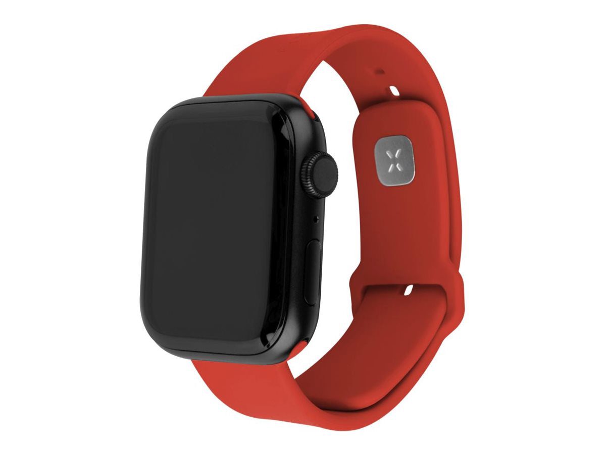 Sporty Strap Set for Apple Watch 42/44/45 mm, 170-235 mm, Red, Silicone