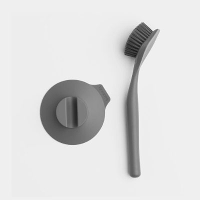 BRABANTIA birste ar turētāju., Dark Grey
