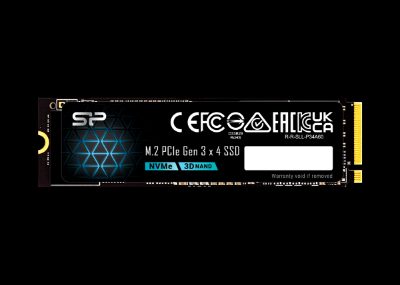 Silicon Power SP P34A60, 128 GB, Solid-state drive interface M.2 PCIe Gen 3x4, Read speed 1800 MB/s, Write speed 600 MB/s