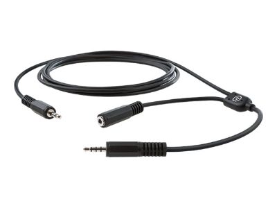 Chat Link Pro, 3.5mm female connector; 3.5mm male connector plug, Black