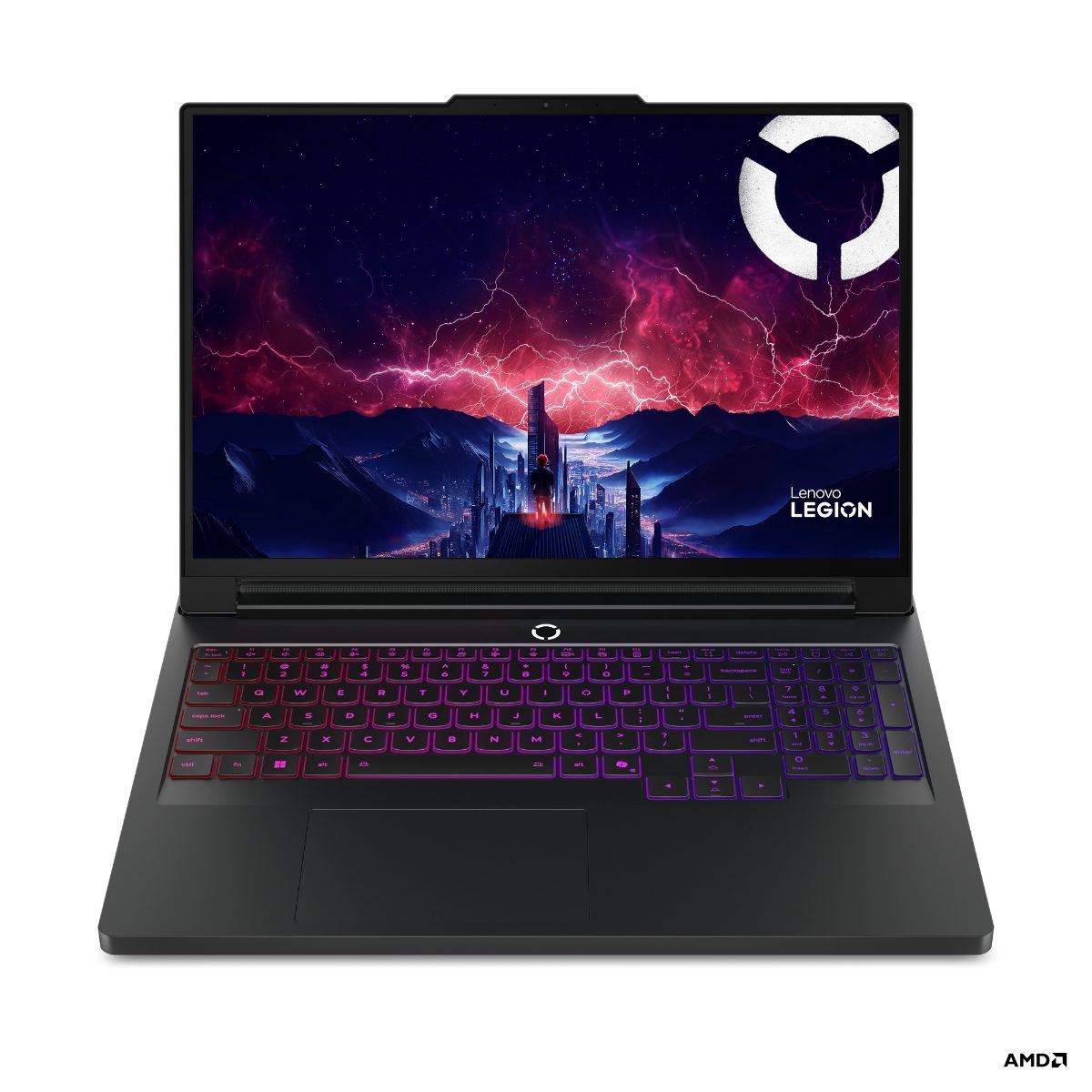Lenovo Legion Pro 7 16AFR10H, Eclipse Black, 16 ", OLED, WQXGA, 2560 x 1600 pixels, Glossy, AMD Ryzen 9, 9955HX, 32 GB, SO-DIMM DDR5, Solid-state drive capacity 1000 GB, NVIDIA GeForce RTX 5070 Ti, GDDR7, 12 GB, Windows 11 Home, 802.11be, Bluetooth version 5.4, Keyboard language Nordic, Keyboard backlit, Warranty 24 month(s), Battery warranty 12 month(s)