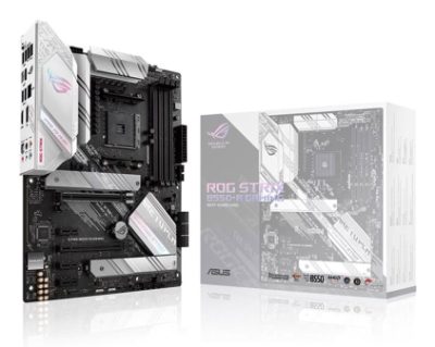 Mainboard, ASUS, AMD B550, SAM4, ATX, 3xPCI-Express 3.0 1x, 1xPCI-Express 3.0 4x, 1xPCI-Express 4.0 16x, 2xM.2, Memory DDR4, Memory slots 4, 1xHDMI, 1xDisplayPort, 2xAudio-In, 3xAudio-Out, 2xUSB 2.0, 1xUSB type C, 5xUSB 3.2, 1xOptical S/PDIF, 1xRJ45, ROGSTRIXB550-AGAMING