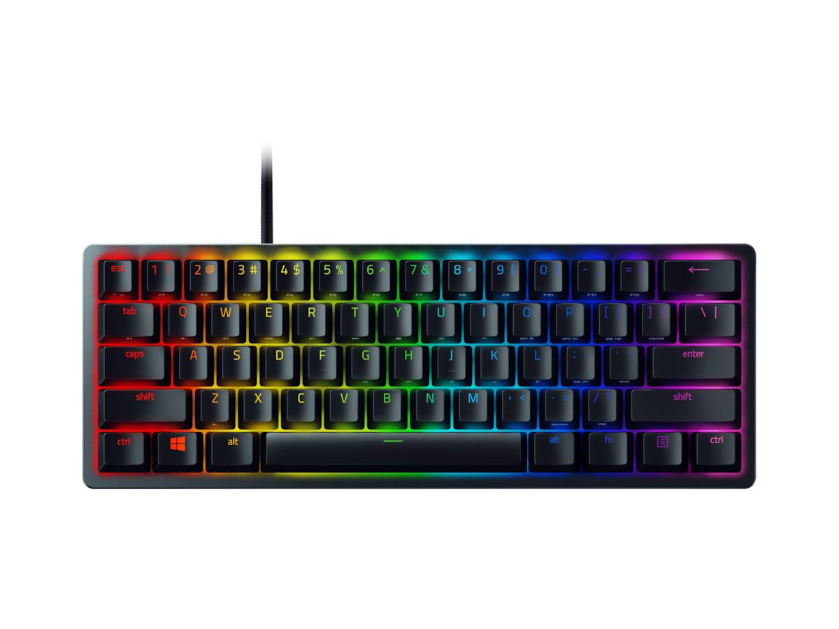 Huntsman Mini 60%, Gaming keyboard, Wired, Opto-Mechanical, RGB LED light, NORD