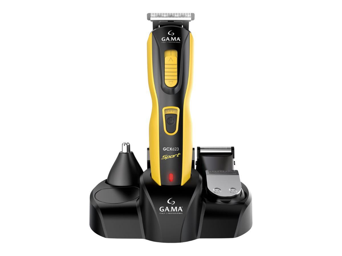 GA.MA Multifunctional Hair Clipper, GM3270 Sport, Corded/Cordless, Number of length steps 4, Black/Yellow