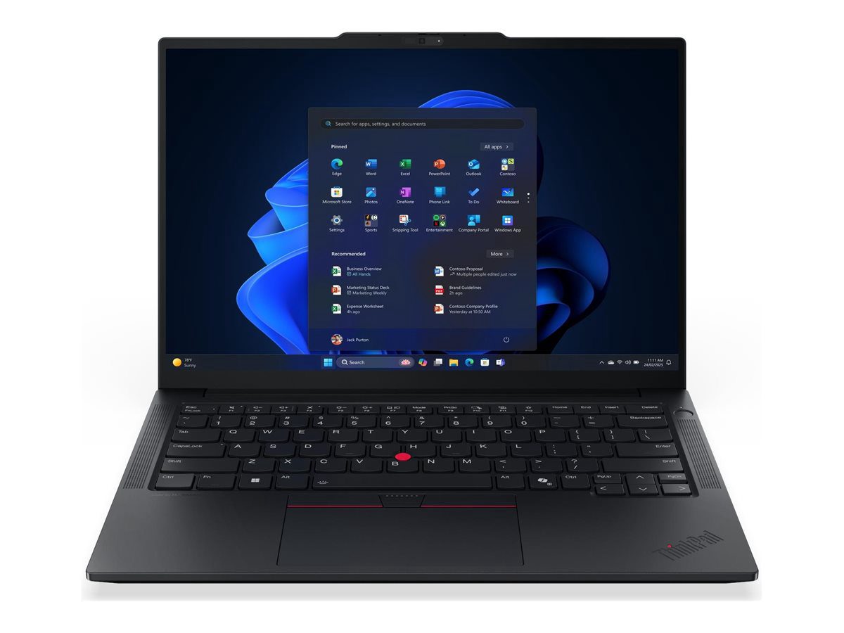 Lenovo ThinkPad E14 Gen 8 14 WUXGA AMD R7 AI 345/16GB/512GB/AMD Radeon 840M/WIN11 Pro/Nordic Backlit kbd/FP/3Y Warranty, Lenovo