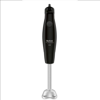TEFAL rokas blenderis Turbomix 350W, melns/nerūsējošais tērauds