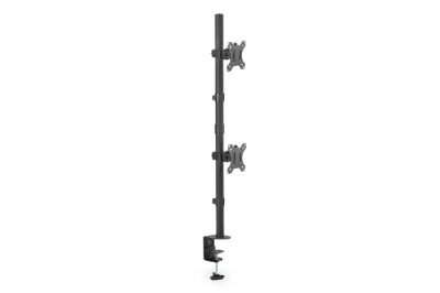Digitus Desk Mount, DA-90438, Adjustable Height, Rotate, Tilt, Swivel, 17-32 ", Maximum weight (capacity) 2x8 kg, Black