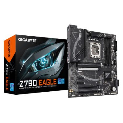 Gigabyte Z790 EAGLE, Processor family Intel, Processor socket LGA1700, DDR5 DIMM, Supported hard disk drive interfaces M.2, SATA, Number of SATA connectors 4