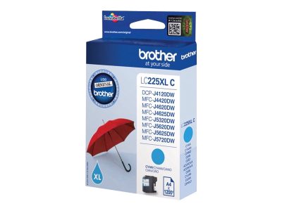 Brother LC-225XLC, Ink Cartridge, Cyan