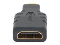 HDMI to Micro-HDMI adapter, Black, HDMI, micro HDMI