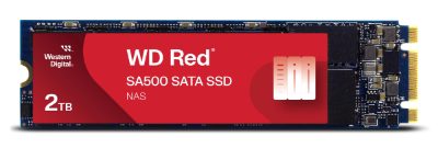 SSD, SANDISK, 1300xTBW rating, MTBF 1750000 h, Read speed 560 MB/s, Write speed 530 MB/s, Serial ATA III, M.2, 2000 GB, POWERED BY SANDISK, Red SA500, WDS200T1R0B