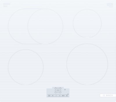 Hob, PIF612BB1E, Induction, Number of burners/cooking zones 4, Touch, Timer, White