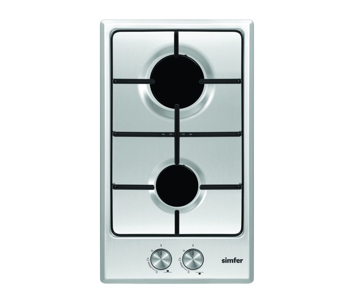 Hob, H3.200.VGRIM, Gas, Number of burners/cooking zones 2, Rotary knobs, Stainless steel
