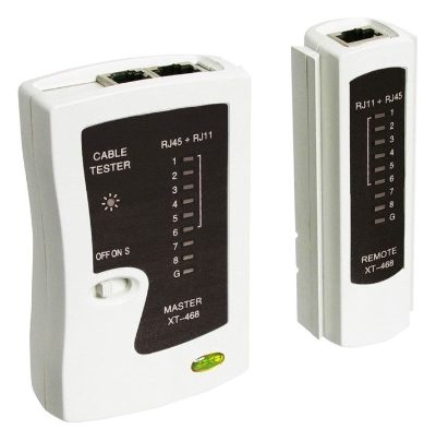 Network cable tester, 68856, Black/White