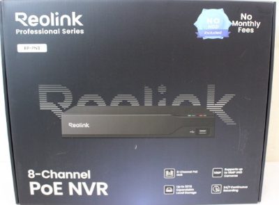 Reolink RP-PN8 12-Channel* PoE NVR for 24/7 Continuous Recording, Reolink 12-Channel PoE NVR for 24/7 Continuous Recording, RP-PN8, UNPACKED, DEMO