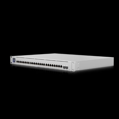 Switch Enterprise 24 PoE, USW-Enterprise-24-PoE, Managed L3, Rackmountable, Gigabit Ethernet (copper) ports quantity 12x10/100/1000 Mbps + 12x100/1000/2500 Mbps, SFP ports quantity 0, SFP+ ports quantity 2, PoE+ ports quantity 24, Power supply type AC/DC, Internal, 550W