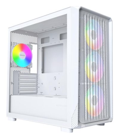 Case, MONTECH, micro ATX/Mini-ITX, White, X5M, X5M(W)