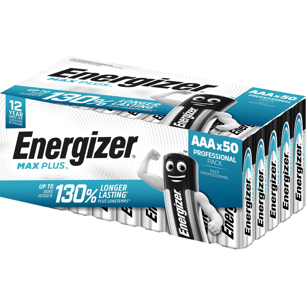 Energizer Max Plus LR03 50-Pack, AAA