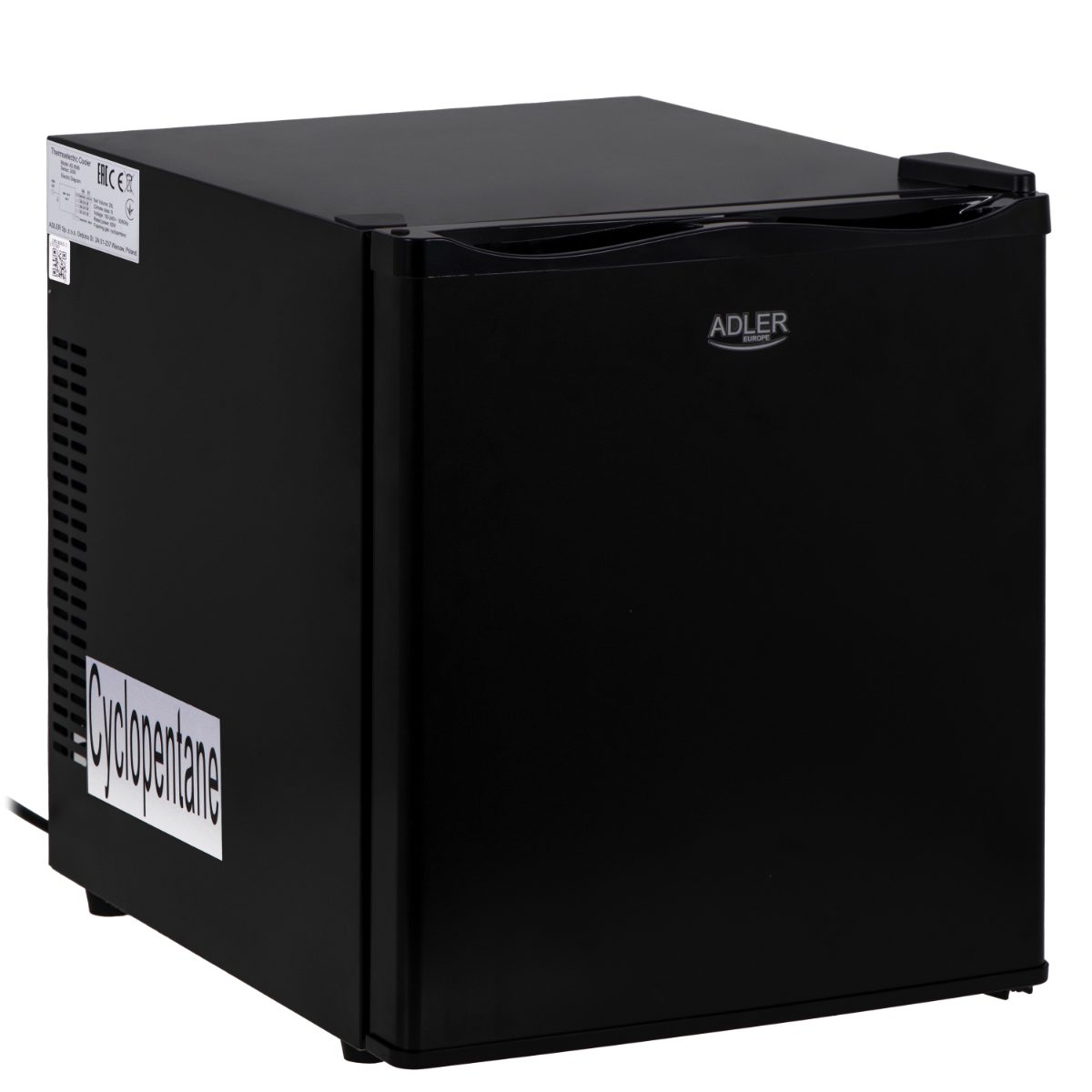 Thermoelecric Cooler, AD 8089, Energy efficiency class E, Free standing, Larder, Black