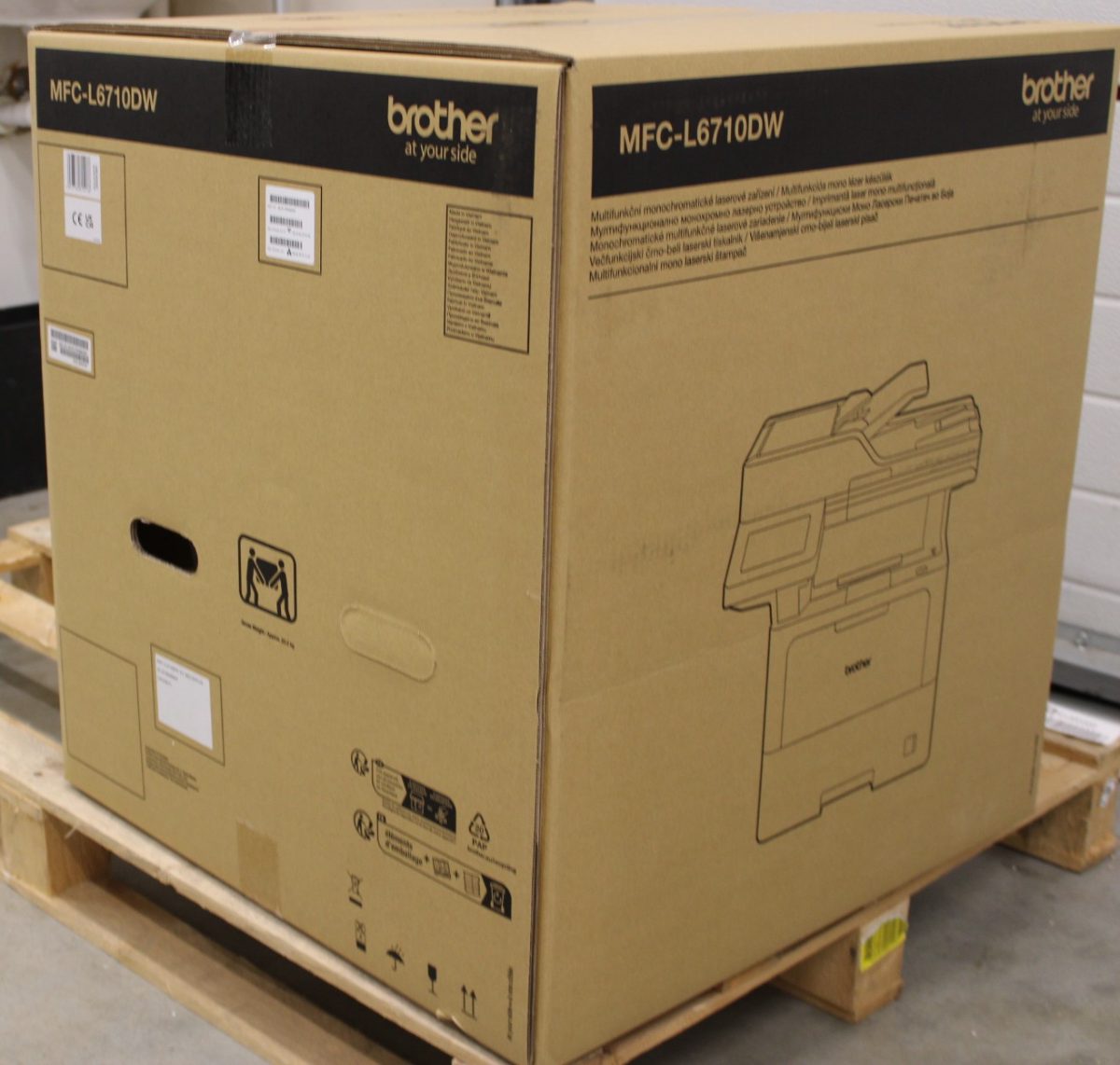 Brother MFC-L6710DW All-In-One Mono Laser Printer with Fax, Brother All-In-One, MFC-L6710DW, Laser, Mono, Multicunction Printer, A4, Wi-Fi, Grey