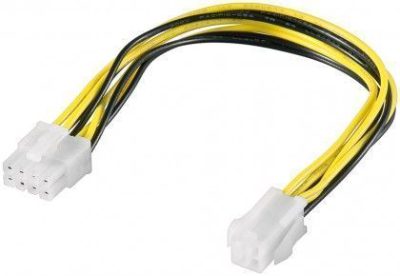 ATX12 P4 PC power cable/adapter; 4-pin to 8-pin