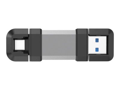 Silicon Power Dual USB Drive, Mobile C51, 64 GB, USB Type-C/Type-A, Silver