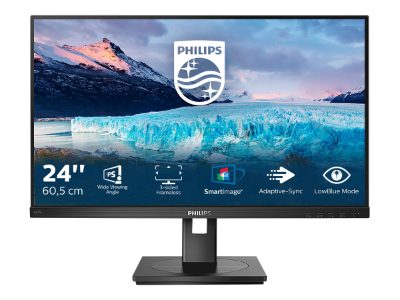 242S1AE, 23.8 ", IPS, FHD, 16:9, 75 Hz, 4 ms, 1920 x 1080 pixels, 250 cd/m², HDMI ports quantity 1, Black