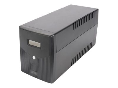 Line-Interactive UPS, Line-Interactive UPS DN-170074, 1000VA, 600W, 2x 12V/7Ah battery, 4x CEE 7/7 outlet, 2x RJ45, 1x USB 2.0 type B, 1x RS232, LCD, Simulated Sine Wave, 338x150x162mm, 7.8kg, 1000 VA, 600 W