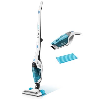 Vacuum Cleaner, Dasty AquaPlus ETA344790010, Cordless operating, Handstick and Handheld, 95 W, 14.4 V, Operating time (max) 45 min, White/Blue