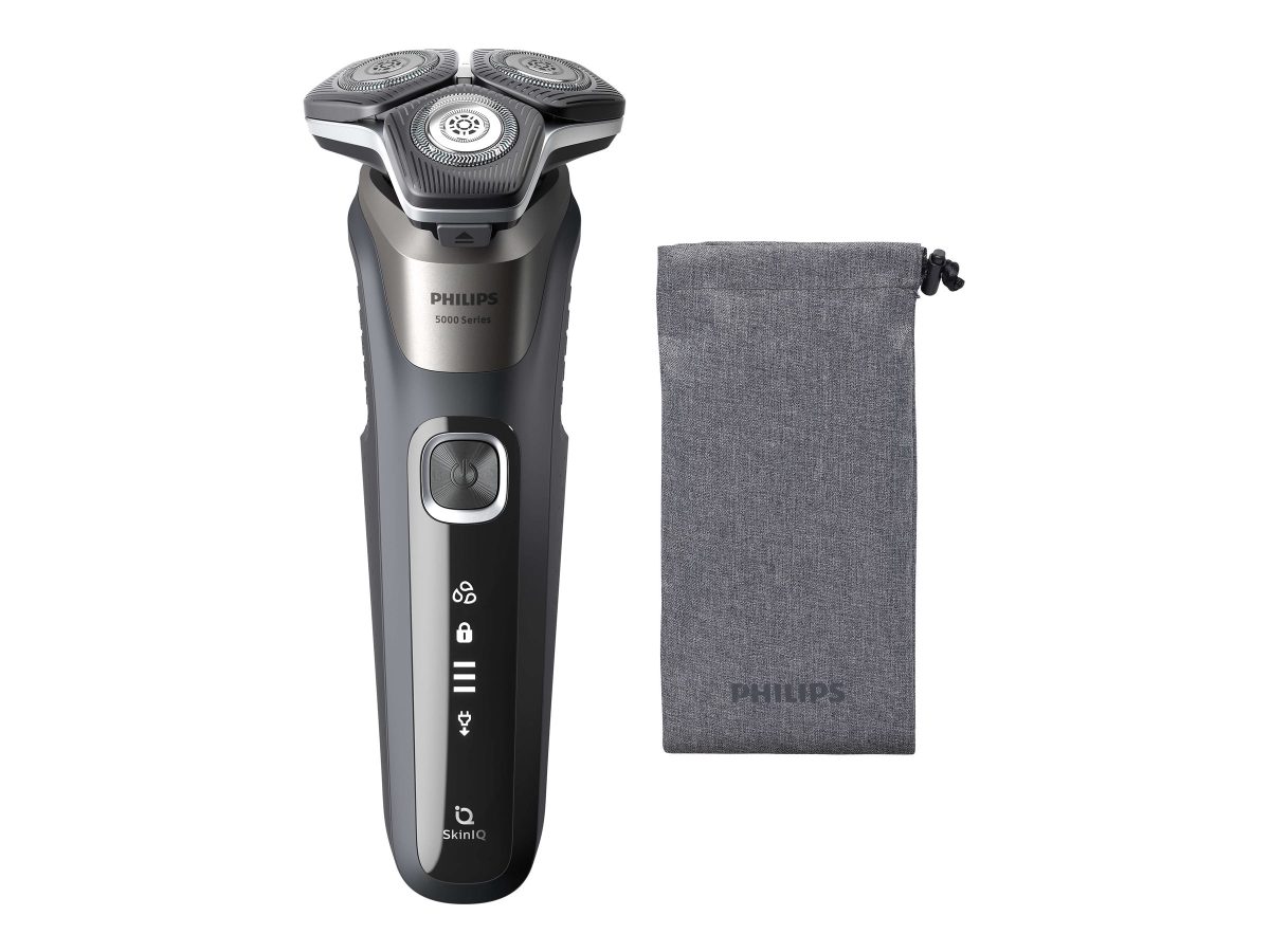Philips Shaver, S5887/10 Series 5000, Operating time (max) 60 min, Wet & Dry, Lithium Ion, Gray