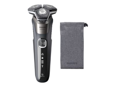 Philips Shaver, S5887/10 Series 5000, Operating time (max) 60 min, Wet & Dry, Lithium Ion, Gray