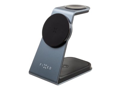 MagPowerstation ALU stand with wireless charging 3 in 1, FIXMPOS-AL-GR