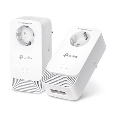 TP-LINK G.hn2400 Passthrough Powerline Kit, PG2400P KIT, 1428 Mbit/s