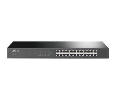 Switch, TL-SF1024, Unmanaged, Rackmountable, 10/100 Mbps (RJ-45) ports quantity 24, Power supply type External