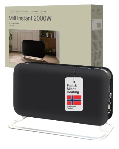 Heater, SG2000LED, Convection Heater, 2000 W, Number of power levels 3, Suitable for rooms up to 5-20 m², Black