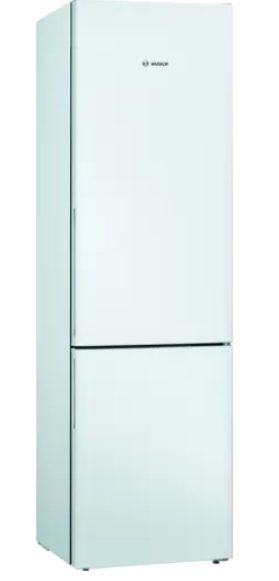 Refrigerator, KGV39VWEA, Energy efficiency class E, Free standing, Combi, Height 201 cm, Fridge net capacity 249 L, Freezer net capacity 94 L, 39 dB, White