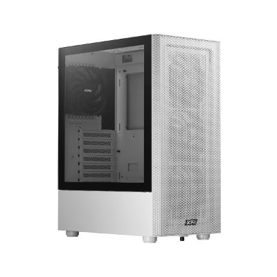 Case, ADATA, XPG VALOR MESH C, MidiTower, Case product features Transparent panel, Not included, ATX, MicroATX, MiniITX, Colour White, VALORMESHMT-WHCWW