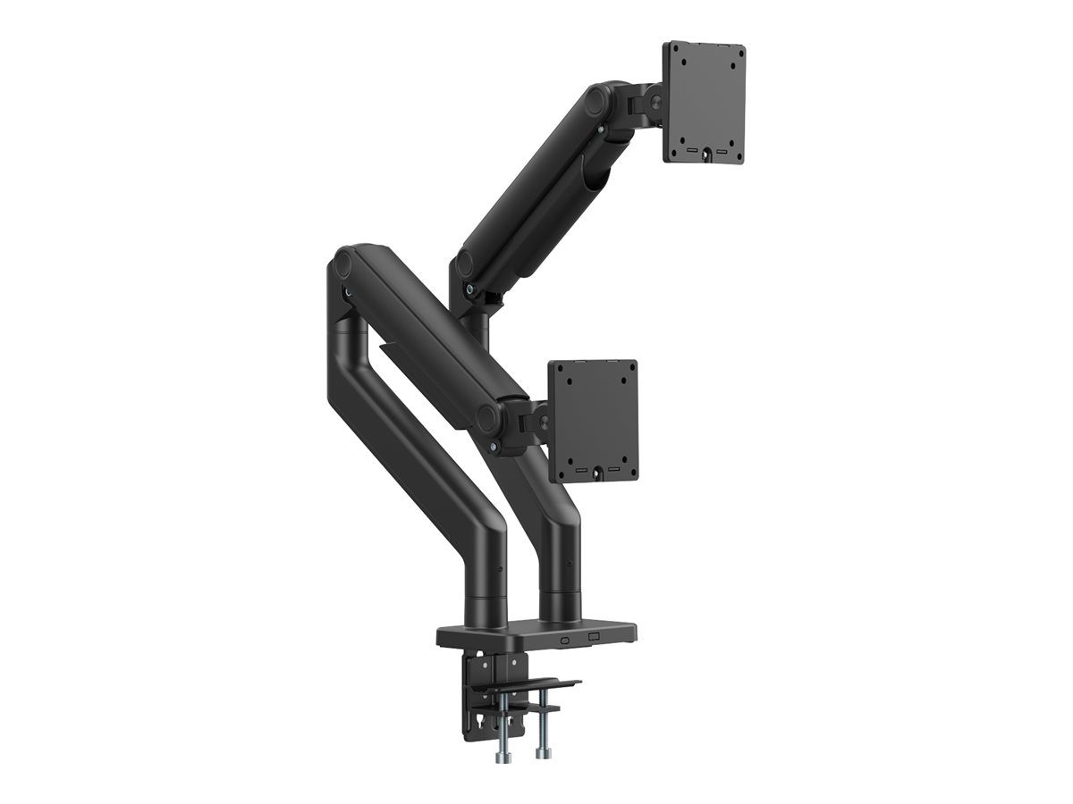Digitus Desk Mount, Height, tilt, rotation, depth, pivot, Dual Monitor Mount, 2x 45 ", Maximum weight (capacity) 2x 20 kg, Black
