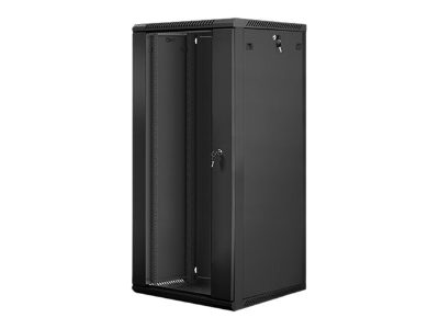 Rack cabinet 19" wall-mount 27U/600x600 (flat pack), WF01-6627-10B, Black
