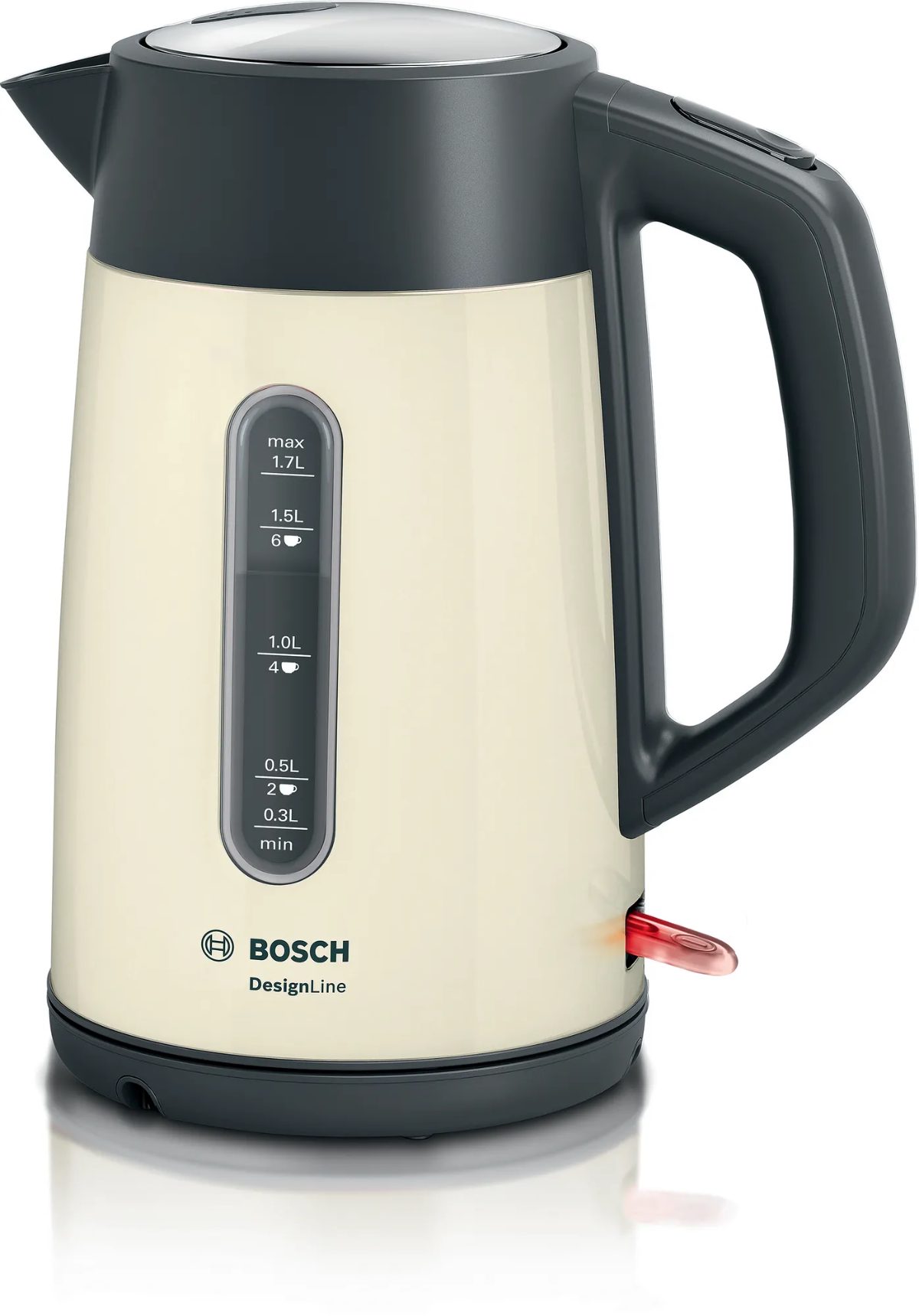 Kettle, TWK4P437, Electric, 2400 W, 1.7 L, Stainless steel, Beige