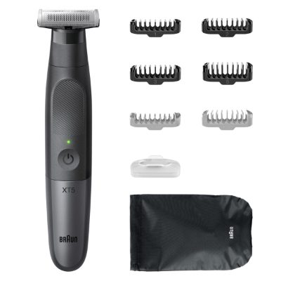 Face and Body Hair trimmer, XT5200 Series X, Cordless, Wet & Dry, Black/Silver