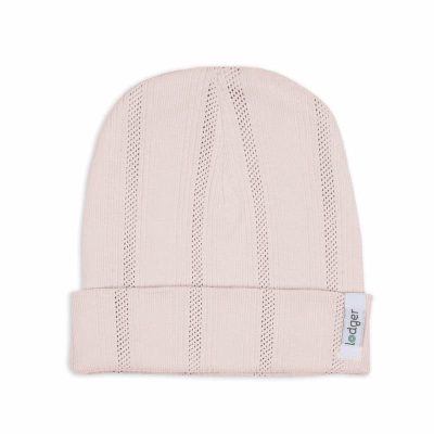 Lodger Beanie Pointelle bērnu cepurīte, Powder, 0-6 mēn.