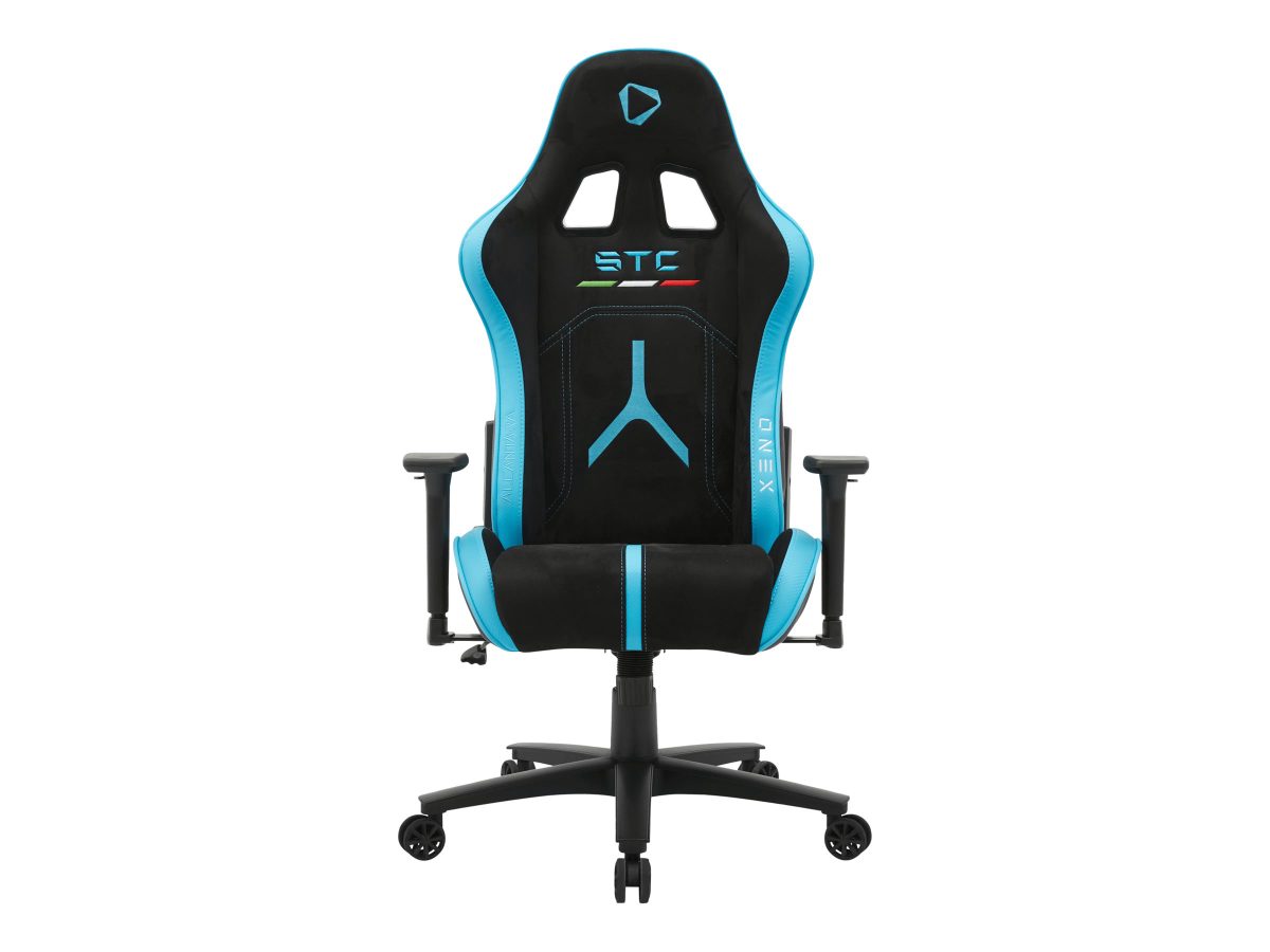 Onex STC Alcantara L Series, Gaming chairs, Air Suede; PVC; Nylon caster; Metal, Black/Blue