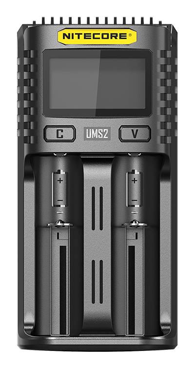 BATTERY CHARGER 2-SLOT/UMS2 NITECORE